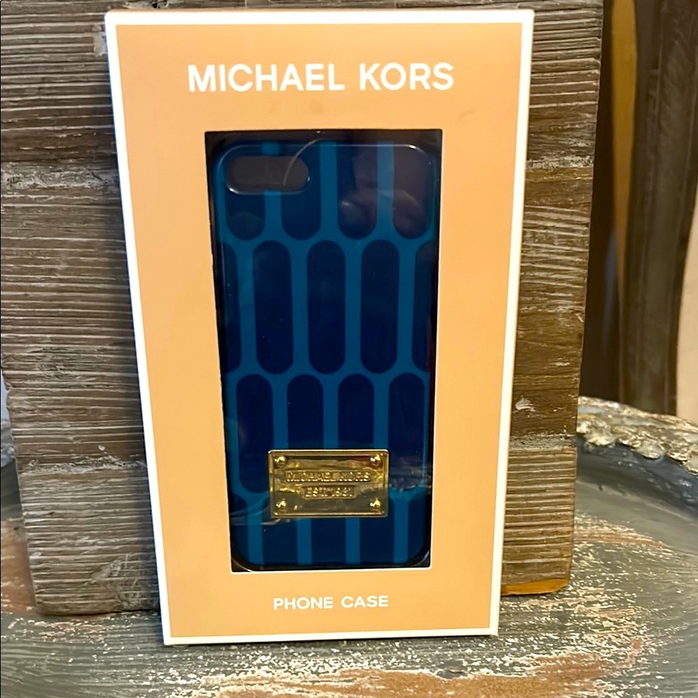 NIB Michael Kors Blue Phone 5 Case